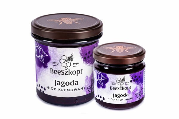 Miód kremowany jagoda packshot