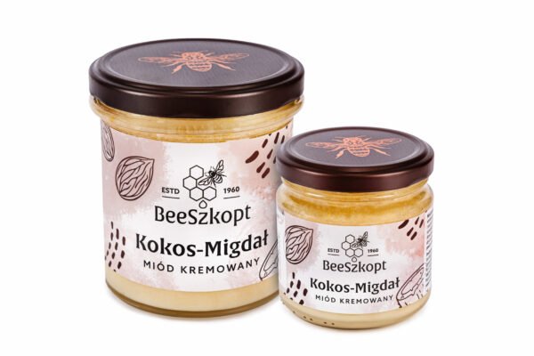 Miód kremowany kokos migdał packshot