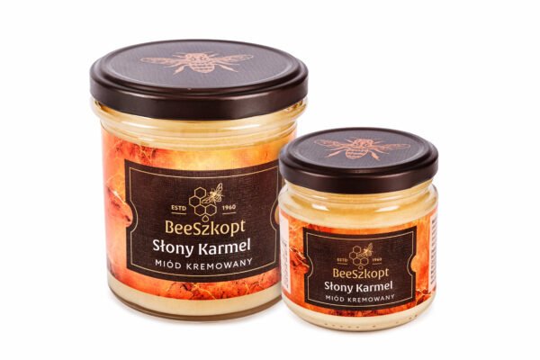 Miód kremowany słony karmel packshot