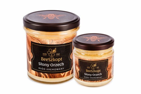 Miód kremowany słony orzech packshot